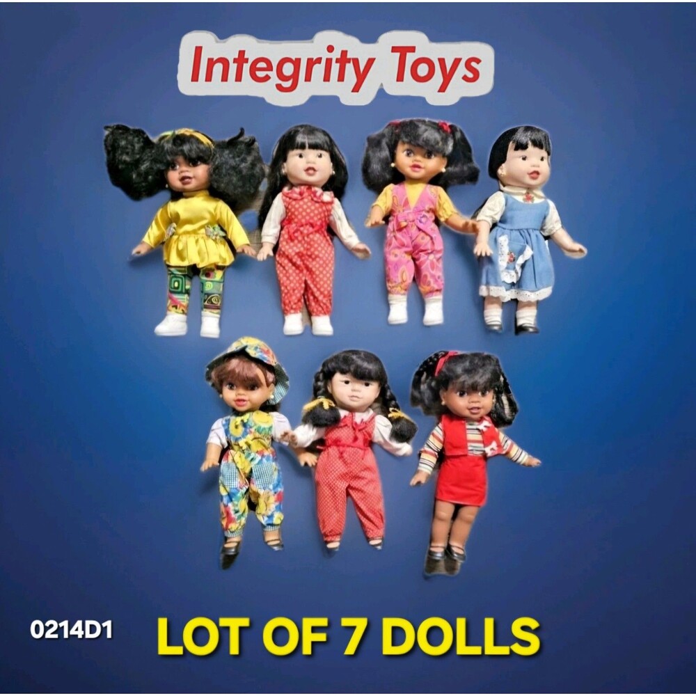 1995 ❤️️ INTEGRITY TOYS 7 DOLL LOT AA BLACK Hispanic Asain Brandy NIA Yeelin?